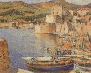 Martin Henri The Harbour of Collioure oil painting artist